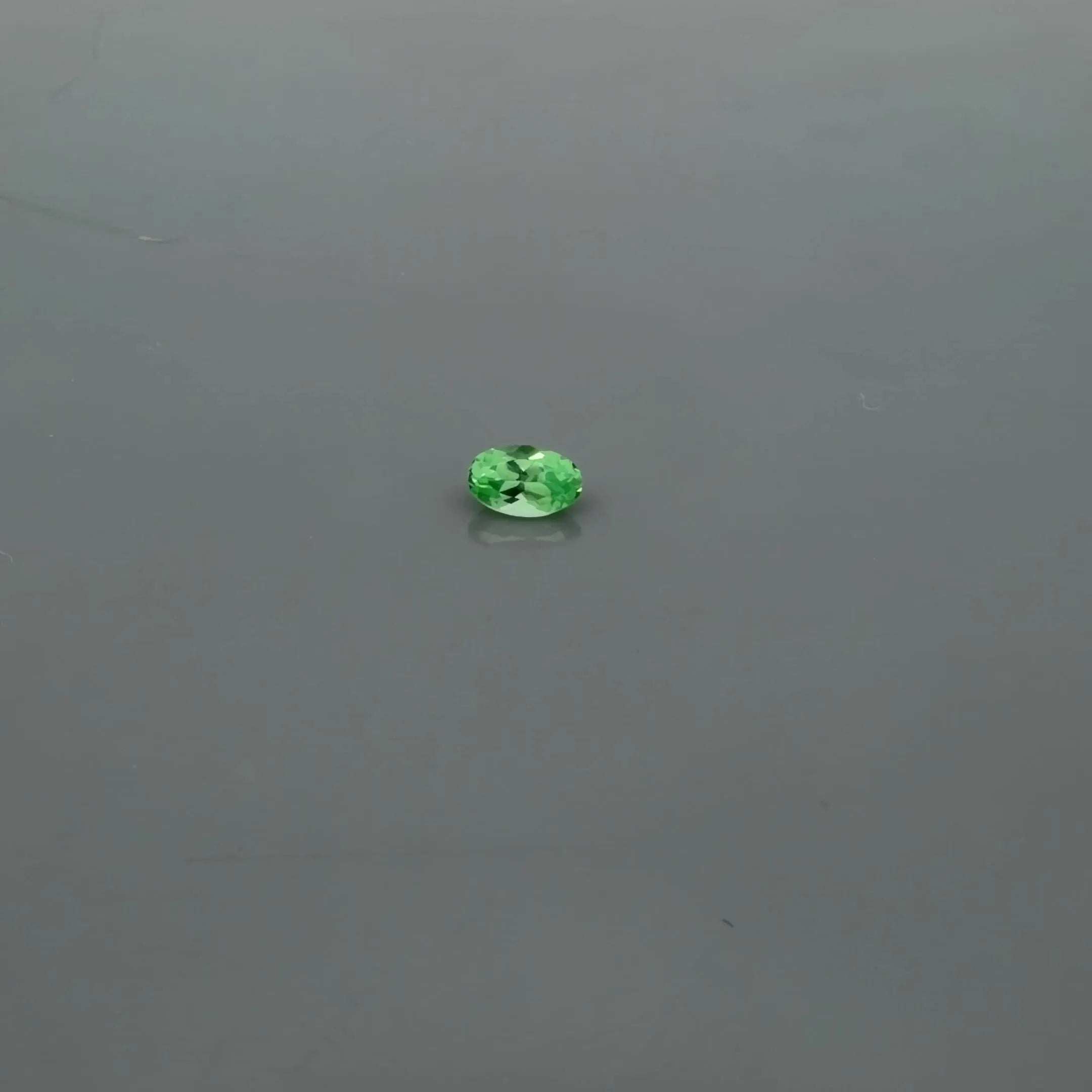 0.34ct Oval Natural Garnet (Colour Green, Clarity Slightly Included, Cut Faceted)