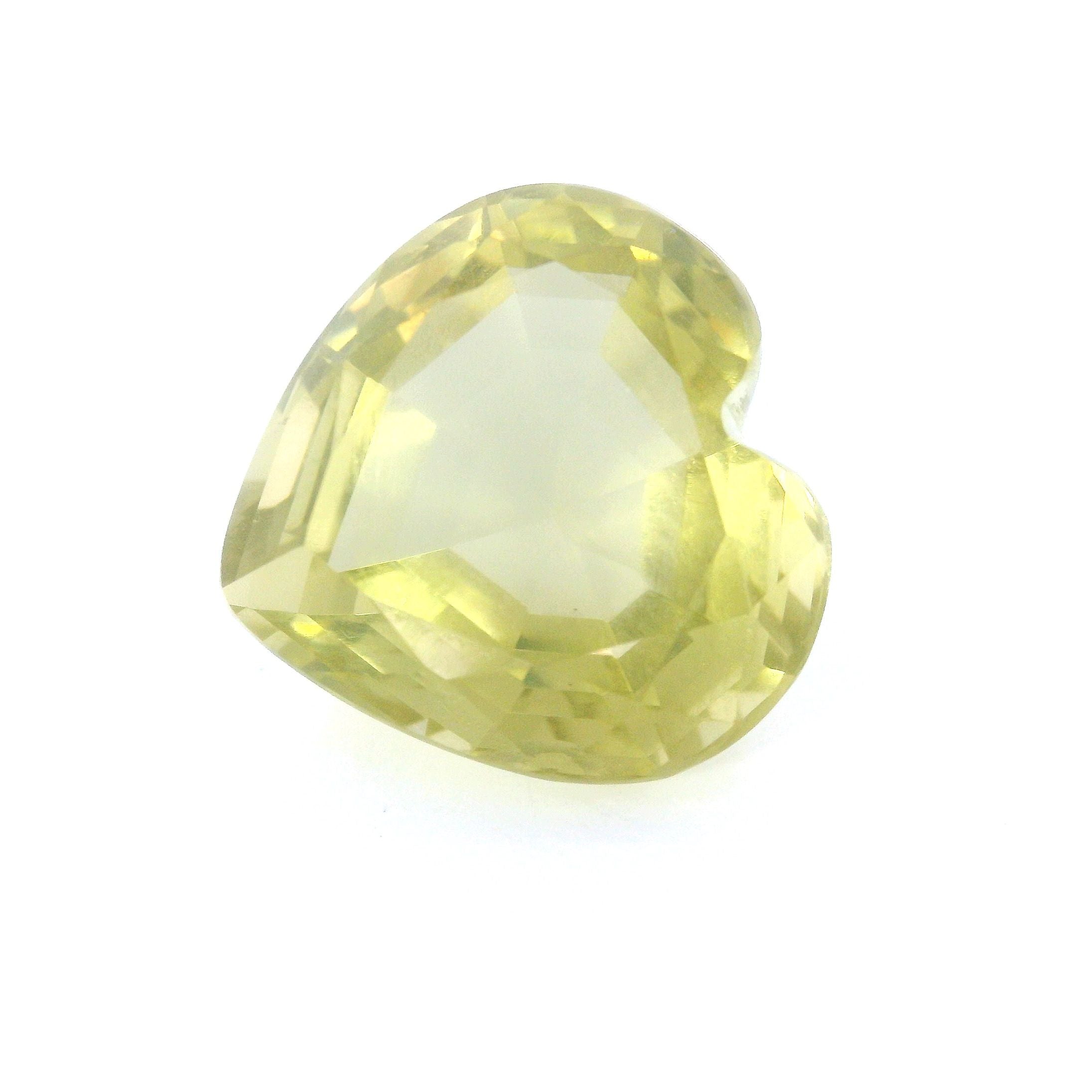 Quartz Yellow Heart 10.44ct