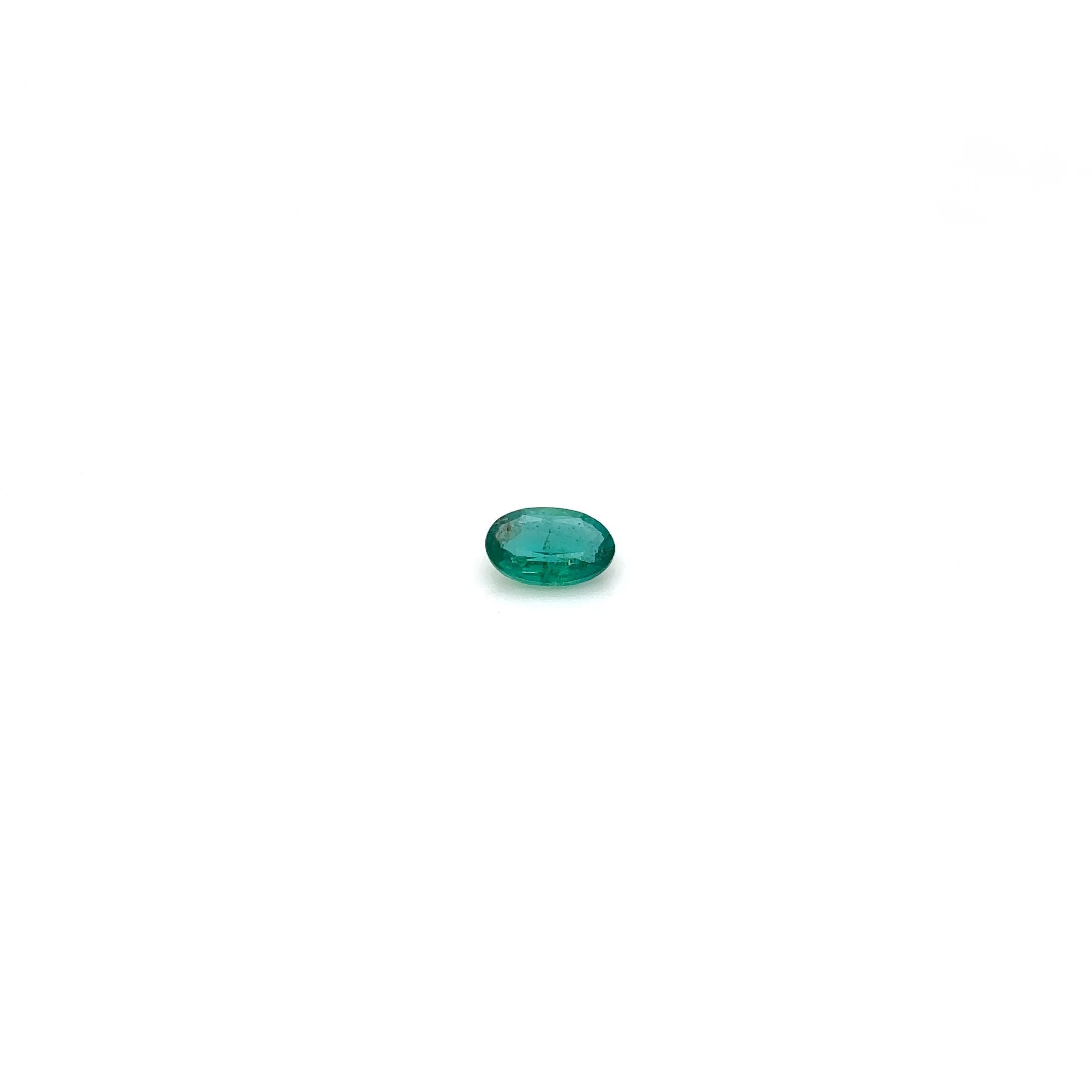 Emerald Green Oval 0.42ct