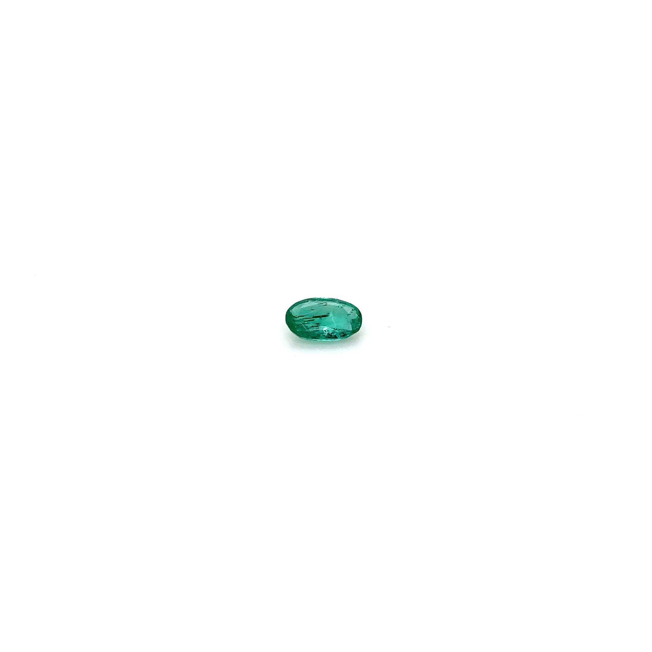 Emerald Green Oval 0.33ct
